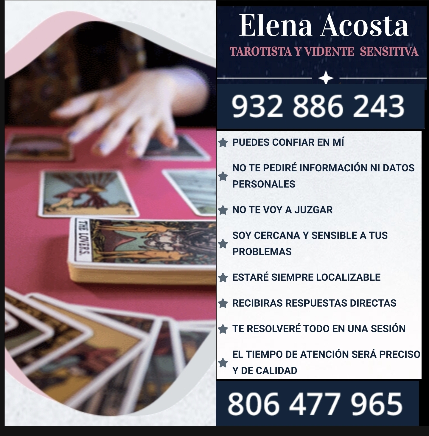 Imagen del tarot de Elena